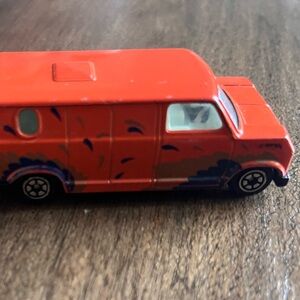 Vintage Orange Toy Van